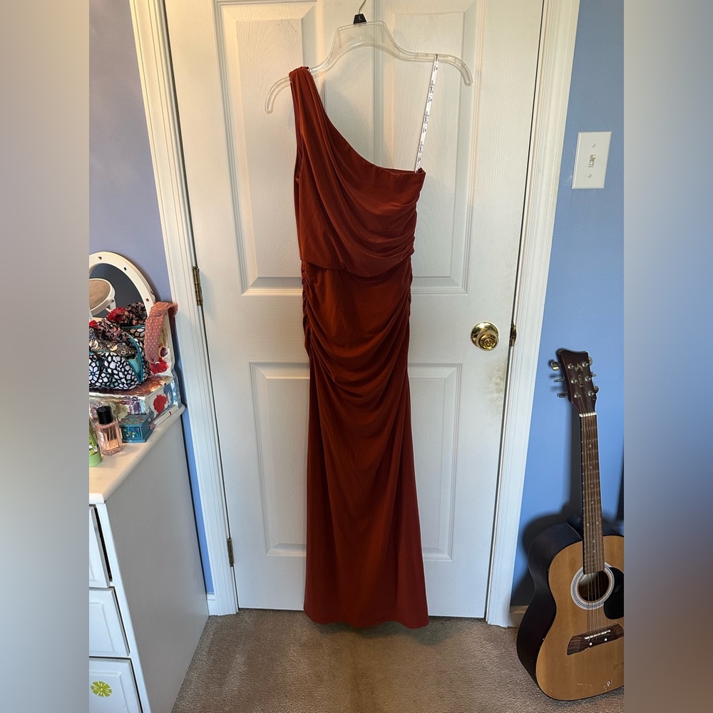 One shoulder bridesmaid dress